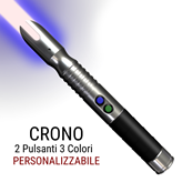 CRONO 2 Pulsanti 3 Colori -Personalizzabile- Spada Laser Da Combattimento