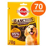 Pedigree Ranchos Originals Snack per Cani con 95% di Carne al Gusto di Pollo - Confezione da 70g