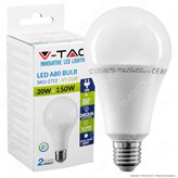 V-Tac VT-2220 Lampadina LED E27 20W Bulb A80 - SKU 2711 / 2712 - Colore : Bianco Naturale