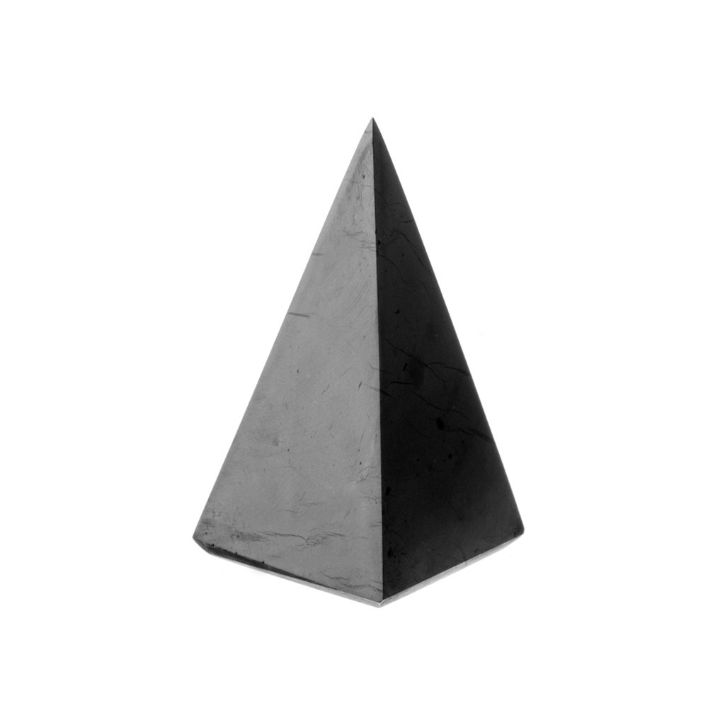 Piramide Alta in Shungite - base 3 cm altezza 6.5 cm