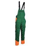 Pettorina Salopette da Lavoro Antitaglio Multitasche Cofra Secure Cut V492-0-08 - Colore : verde/arancio- Taglia : L