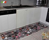 Multicuore tappeto cucina stampa digitale AL TAGLIO - Colore / Disegno : BEIGE
