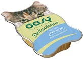 Oasy gatto delicatesse pate con merluzzo vaschetta 85 gr