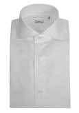 Dress shirt white Milano slim fit Royal Oxford - Size : 38