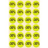 Etichette tonde diametro 15mm fluorescente giallo con stampa -30% 500 pz