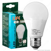 Life Serie EL Lampadina LED E27 12W Bulb A60 - Colore : Bianco Freddo