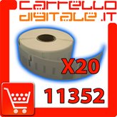 Etichette Compatibili con Dymo 11352 Bixolon Seiko 20 Rotoli