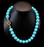 Turquoise beads chain - Beads Size : 8 mm