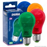 Duralamp Goccia Color Lampadina LED E27 6W Bulb A55 Colorata per Impieghi Speciali - Colore : Blu