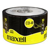 Maxell 50 CD-R 700MB 80 Minuti Shrink 52X Vergini Vuoti CD -R Originali Box 624036