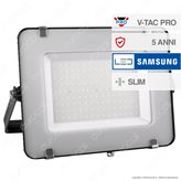 V-Tac PRO VT-150 Faro LED SMD 150W Ultrasottile Chip Samsung da Esterno Colore Grigio - SKU 477