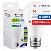 V-Tac PRO VT-285 Lampadina LED E27 8,5W Bulb A60 Chip Samsung - SKU 252 / 253 / 254 - Colore : Bianco Naturale