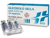 Sella Glicerolo 2250mg Lassativo Per Adulti 18 Supposte