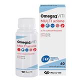 Omega 3 Viti Multi Azione 60 Perle - Integratore alimentare che contribuisce alla normale funzione cardiaca