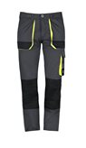 Pantaloni da lavoro Stretch LF Elasticizzati Multitasche Slim Fit invernali - Grigio - Taglia : L