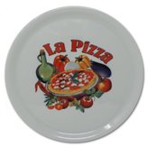 SATURNIA Napoli Piatto Pizza decorato XB6 cm 31 - Confezione da 6 pezzi