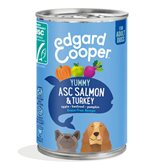 Edgard &amp; Cooper Umido per Cani Salmone e Tacchino con Barbabietola e Zucca 400g