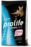 Prolife Cat sterilised sensitive Ad Maiale e Riso 0,4 kg