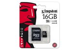 MICRO SD 16GB  KINGSTON CL10 45MB/S SCHEDA CELLULARE TABLET IPHONE