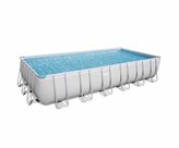 BESTWAY piscina POWER STEEL FRAME rettangolare cm 732x366x132h con filtro a sabbia