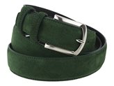 Cintura da uomo verde in camoscio artigianale - Colore : VERDE- Taglia : 115cm