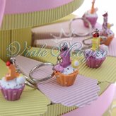 Torta Portaconfetti con Cupcake Compleanno Bimba - ARTICOLO : Torta da 35 Pezzi