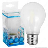SkyLighting Lampadina LED E27 6W Bulb A60 Frost Filamento - Colore : Bianco Freddo