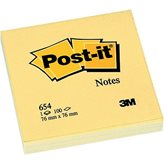 Post-It Blocchi memo adesivi  Post-It Notes  giallo canary - 76x76 mm - 100 fogli (conf. 12)