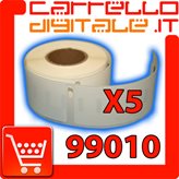 Etichette Compatibili con Dymo 99010 Bixolon Seiko 5 Rotolo