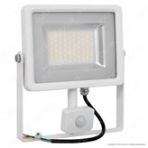V-Tac VT-4830 PIR Faretto LED 30W Ultra Sottile Slim con Sensore Colore Bianco - SKU  5752 / 5751 - Colore : Bianco Naturale