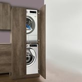 UNIKA - Colonna per inserimento lavatrice e asciugatrice con ante
