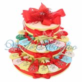 Torta Porta Confetti 35 pezzi Ciodolo Stella con Strass Brillanti Compleanno 18 Anni