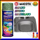 Vernice Spray Macota Mac DecÃ² - Colori Effetto Martellato - Tinta : Grigio Martellato