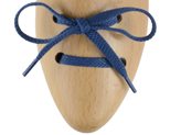 Lacci scarpe piatti cerati blu per scarpe casual - Taglia : 120cm, Colore : BLU