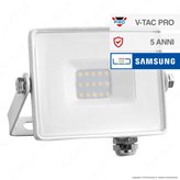 V-Tac PRO VT-10 Faro LED SMD 10W Ultrasottile Chip Samsung da Esterno Colore Bianco - SKU 427 / 428 / 429 - Colore : Bianco Freddo