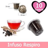 10 Capsule Tisana in Foglia Infuso Respiro Compatibili Nespresso