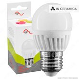 FAI Lampadina LED E27 9W MiniGlobo G45 in Ceramica - mod. 5163/CA / 5163/CO / 5163/FR - Colore : Bianco Naturale