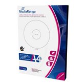 MediaRange Labels for CD DVD BD, 41-118mm, matte-coated, CONFEZIONE da 100 ETICHETTE stampabili - MRINK131