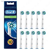 Oral-B CrossAction Testine di ricambio per spazzolino elettrico - Confezione da 8 testine + 2 extra