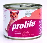 Prolife Cat Adult Salmon & Rice - 200 gr - PACCO : LATTINA SINGOLA