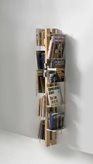 Libreria da parete Zia Veronica a colonna in legno di faggio - Colore : Naturale, Altezza : 202 cm