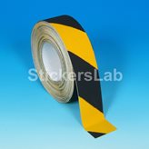 Nastro adesivo antiscivolo giallo-nero per interni ed esterni - Scegli qui la misura : 50mm x 18,3MT
