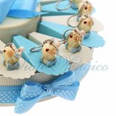 Torta Confetti con Portachiavi Carrozzina Flower Bimbo - ARTICOLO : Torta da 35 Pezzi