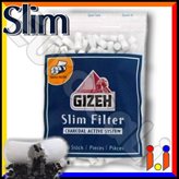 Gizeh Slim 6mm Carboni Attivi -  Bustina da 120 Filtri