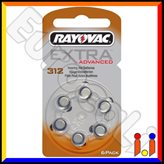 Rayovac Extra Advanced Misura 312 - Blister 6 Batterie per Protesi Acustiche