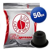 Caffè Borbone capsule Respresso compatibili Nespresso miscela ROSSA - confezione 50 pz.