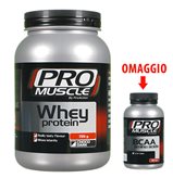 Pro Muscle Whey Protein gusto choco dark 725 g + BCAA aminoacidi IN OMAGGIO