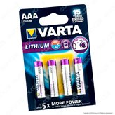 Varta Ultra Lithium Ministilo AAA Li-ion 1.5V - Blister da 4 Batterie al Litio