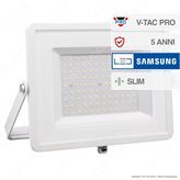 V-Tac PRO VT-100 Faro LED SMD 100W Ultrasottile Chip Samsung da Esterno Colore Bianco - SKU 417