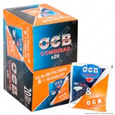 OCB CombiBag Cartine Corte Orange e Filtri Slim 6mm - Box da 20 Bustine